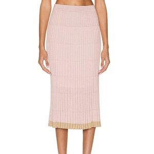 Zimmermann Wonderland Lurex Midi Skirt